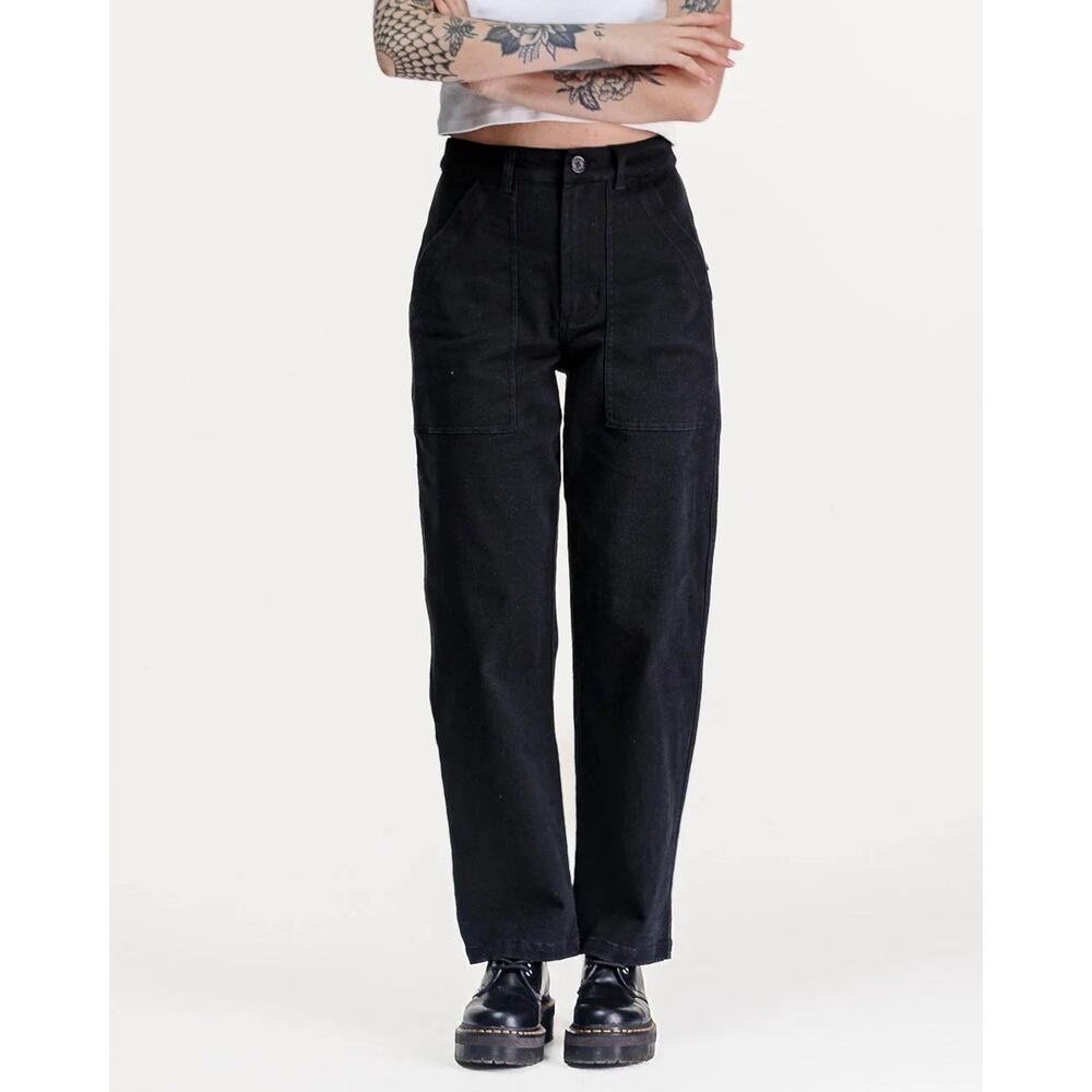 P&Co Black 304 Service Fatigue Pants Size US 8 UK 12